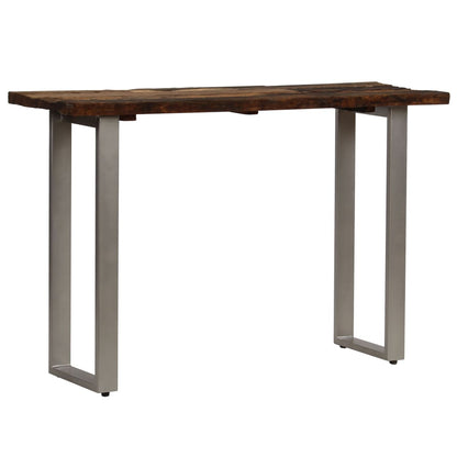Consolle in Legno di Recupero e Acciaio 120x35x76 cm