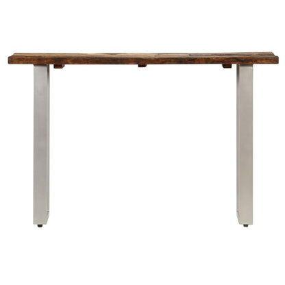 Consolle in Legno di Recupero e Acciaio 120x35x76 cm