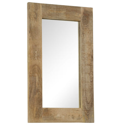 Specchio in Legno Massello di Mango 50x80 cm