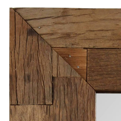 Specchio in Legno Massello di Recupero 50x110 cm