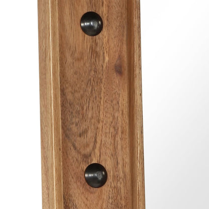 Specchio in Legno Massello di Acacia 50x80 cm