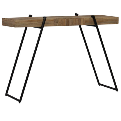 Tavolo Consolle in Legno di Teak di Recupero 120x35x81 cm
