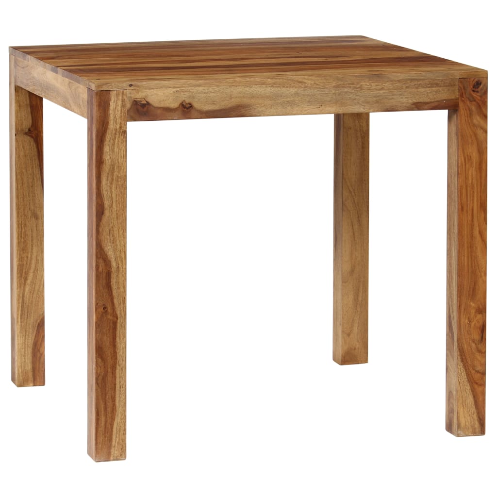 Tavolo da Pranzo in Legno Massello di Sheesham 82x80x76 cm