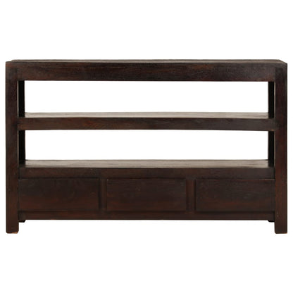 Mobile Porta TV in Legno di Acacia 120x30x40cm Marrone Scuro