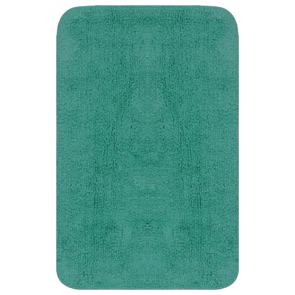 Set Tappetini per Bagno 3 pz in Tessuto Turchese