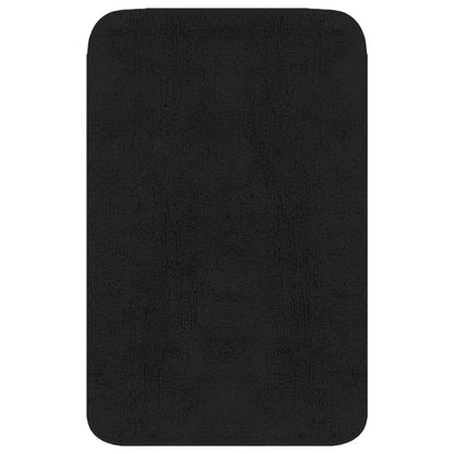 Set Tappetini per Bagno 2 pz in Tessuto Antracite