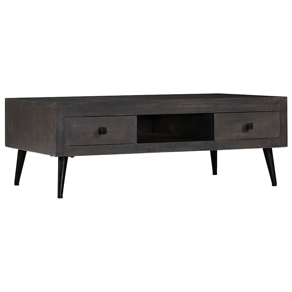 Tavolino da CaffÃ¨ in Legno Massello di Mango 100x60x35 cm