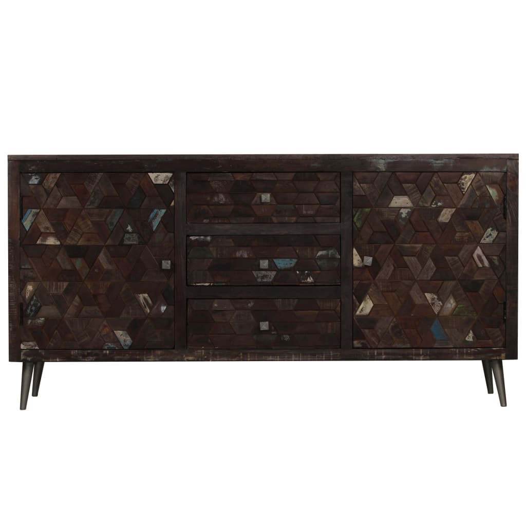 Credenza in Legno Massello di Recupero 160x40x80 cm