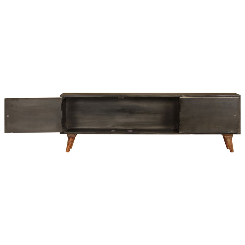 Mobile Porta TV in Legno Massello di Mango 140x30x45 cm