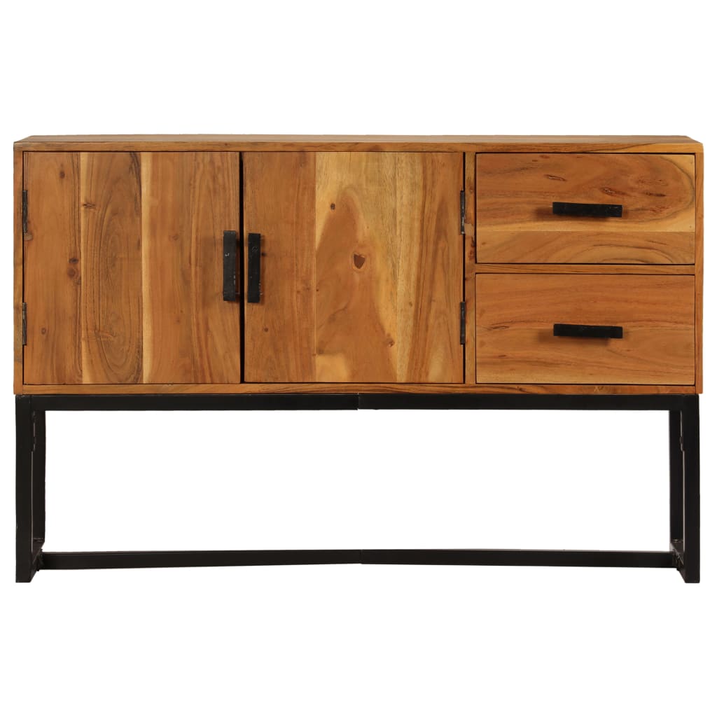 Credenza Marrone 110x30x70 cm in Legno Massello di Acacia