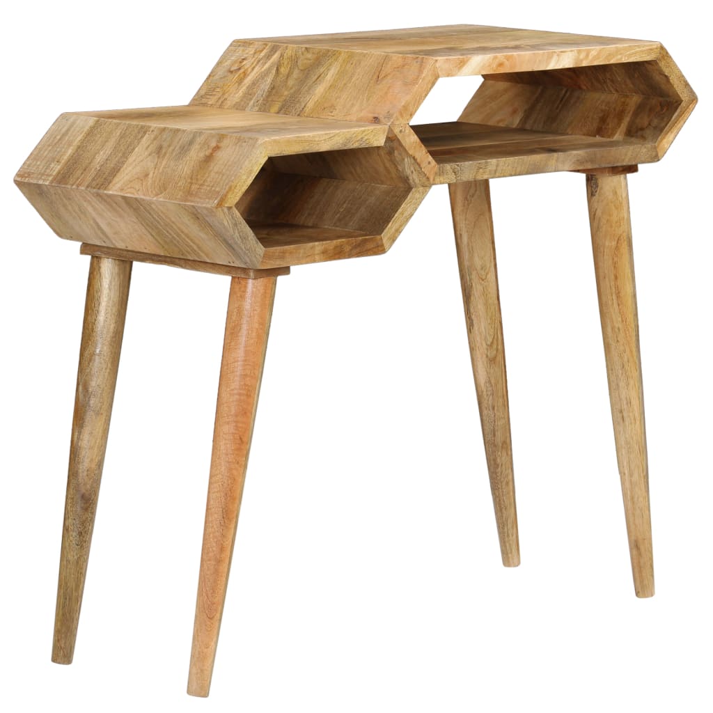 Tavolo Consolle in Legno Massello di Mango 90x35x76 cm