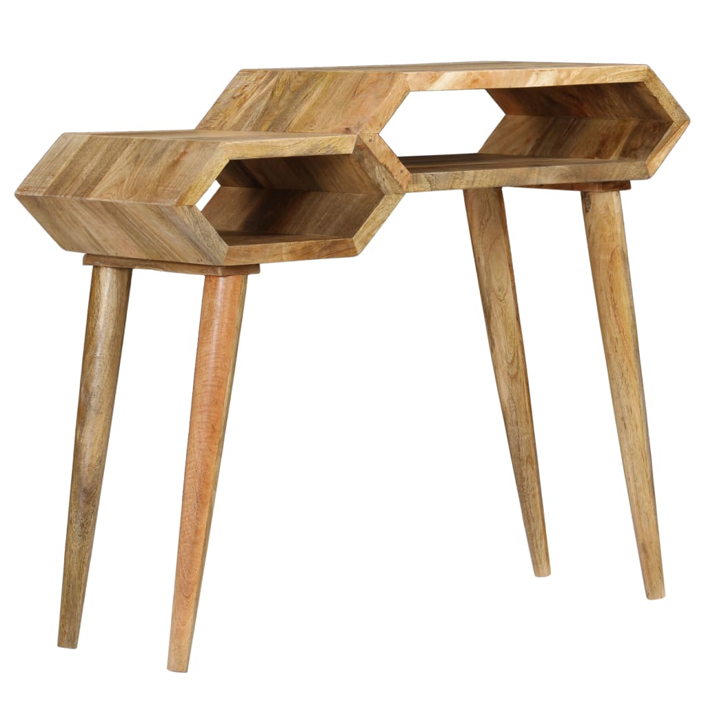 Tavolo Consolle in Legno Massello di Mango 90x35x76 cm