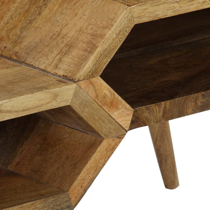 Tavolino da Salotto in Legno Massello di Mango 104x50x45 cm