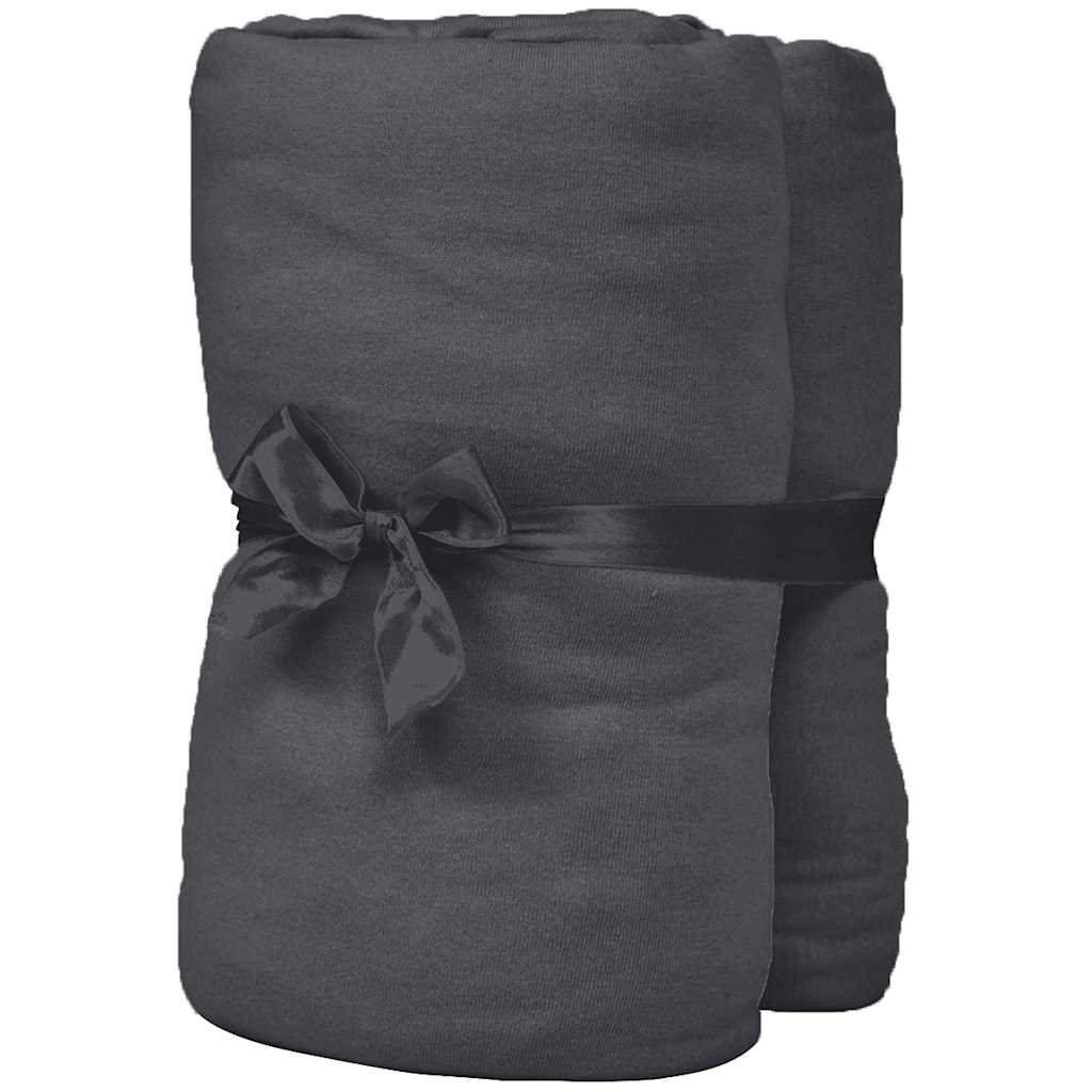 Lenzuolo con Angoli per Letti ad Acqua 2pz 1,6x2m Jersey Cotone