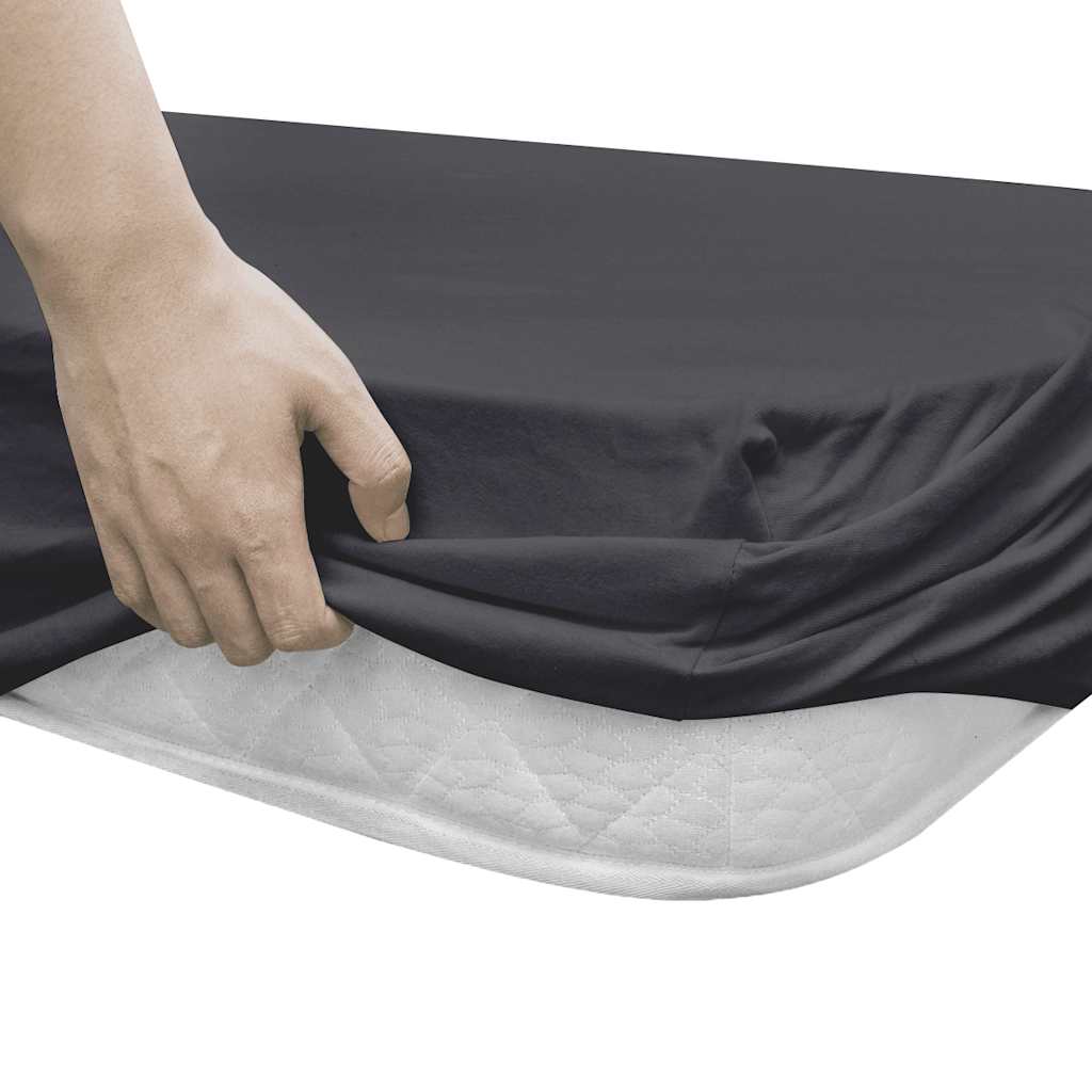 Lenzuolo con Angoli per Letti ad Acqua 2pz 1,6x2m Jersey Cotone