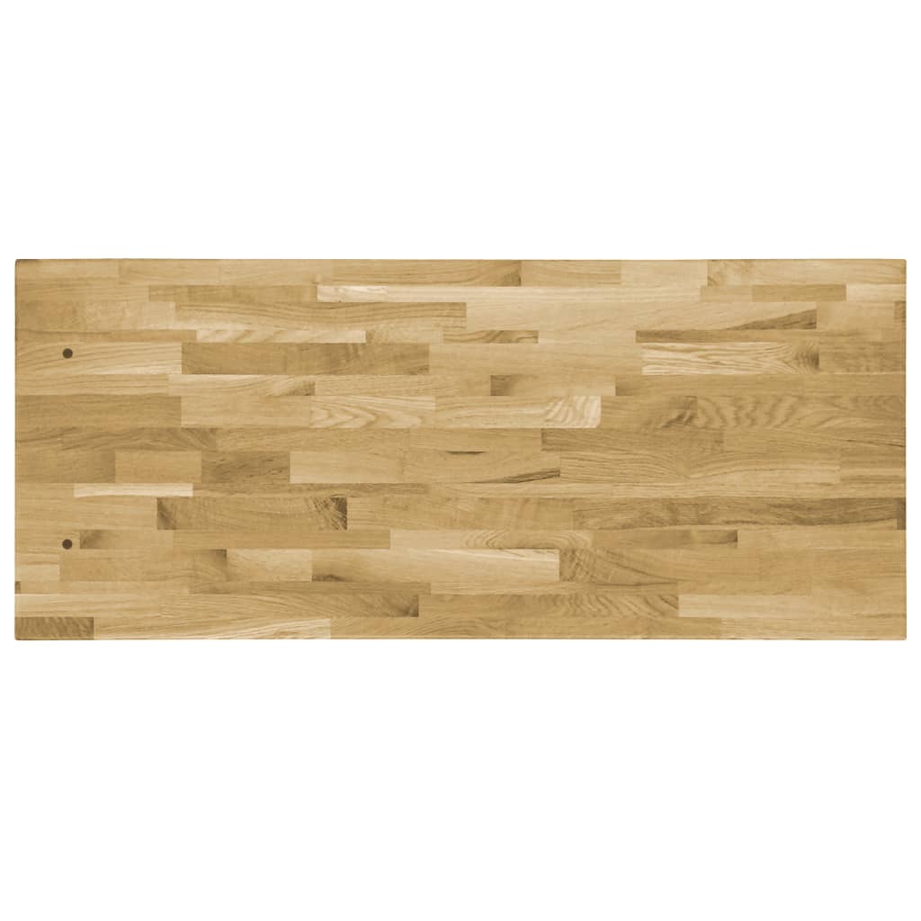 Piano del Tavolo Massello di Rovere Rettangolare 44mm 100x60 cm