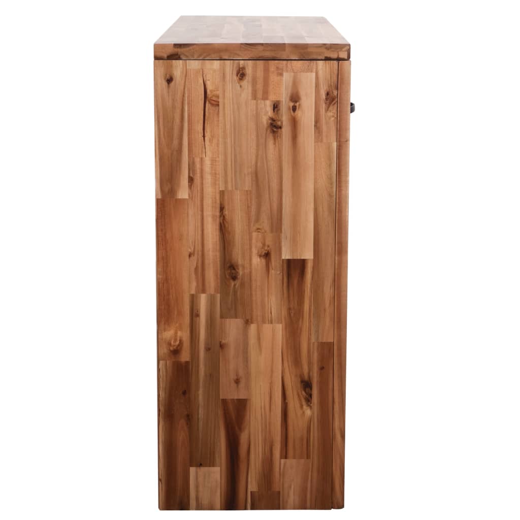 Tavolo Consolle in Legno Massello d'Acacia 86x30x75 cm