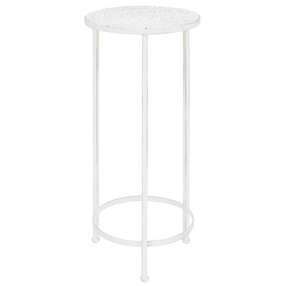 Set Piedistalli per Piante 3 pz Vintage Effetto Bianco Anticato