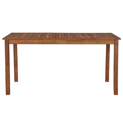 Tavolo da Giardino 150x90x74 cm in Massello di Acacia