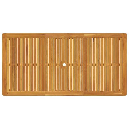 Tavolo da Giardino 200x100x74 cm in Legno Massello di Acacia