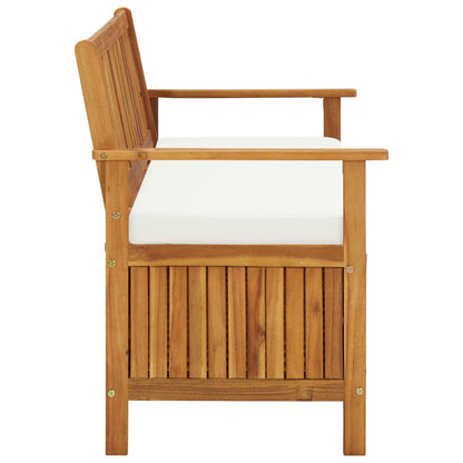 Cassapanca da Giardino in Legno Massello di Acacia 120x63x84 cm