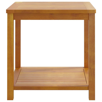 Tavolino in Legno Massello di Acacia 45x45x45 cm