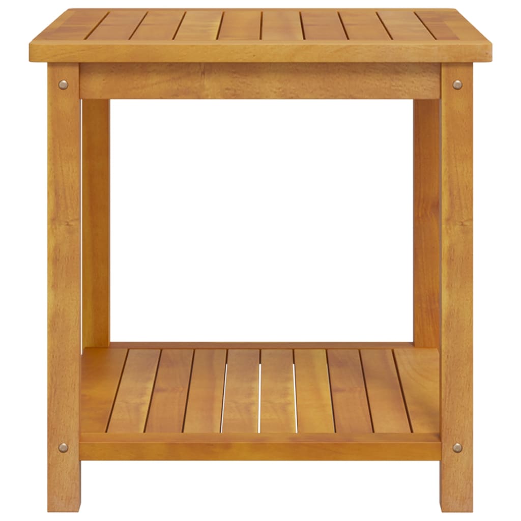 Tavolino in Legno Massello di Acacia 45x45x45 cm