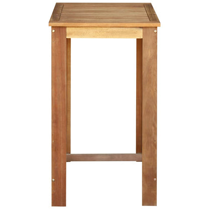 Tavolo da Bar in Legno Massello di Acacia 60x60x105 cm