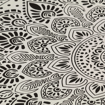 Tavolino da Salotto in Alluminio Martellato 70x30 cm Bianco