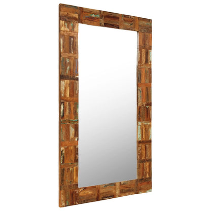 Specchio da Parete in Legno Massello di Recupero 60x120 cm