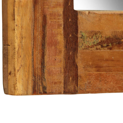 Specchio da Parete in Legno Massello di Recupero 60x120 cm
