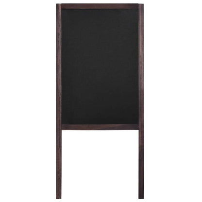 Lavagna Bifacciale con Cavalletto in Legno di Cedro 40x60 cm