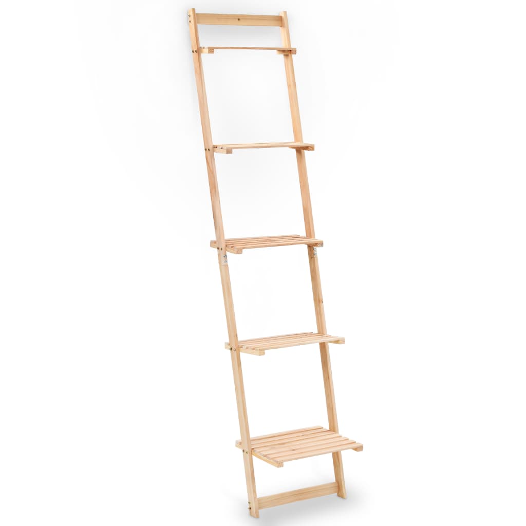 Scala Portaoggetti a Parete in Legno di Cedro 41,5x30x176 cm
