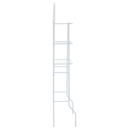 Scaffale da Bagno Bianco 60x33x174 cm