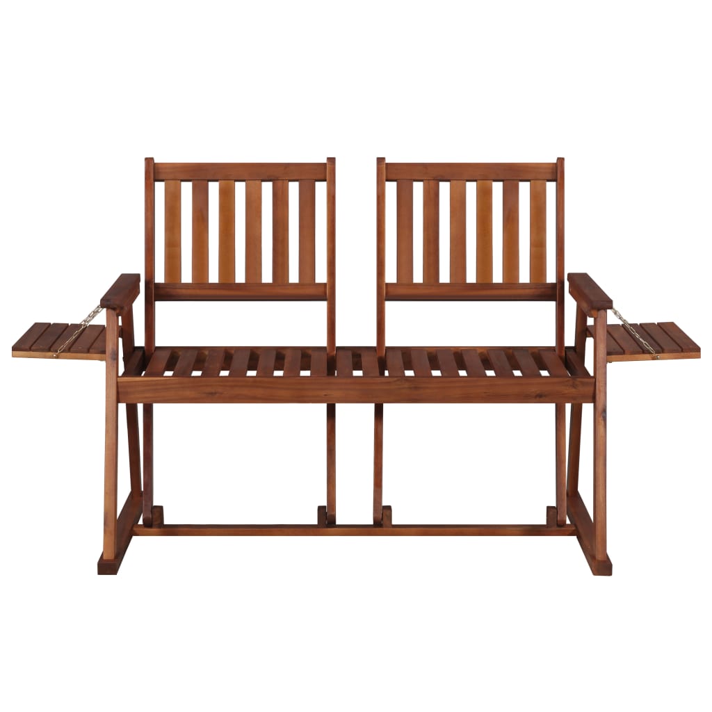Panchina da Giardino 165 cm in Legno Massello di Acacia