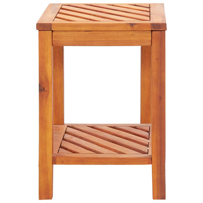 Tavolinetto in Legno Massello di Acacia 45x33x45 cm