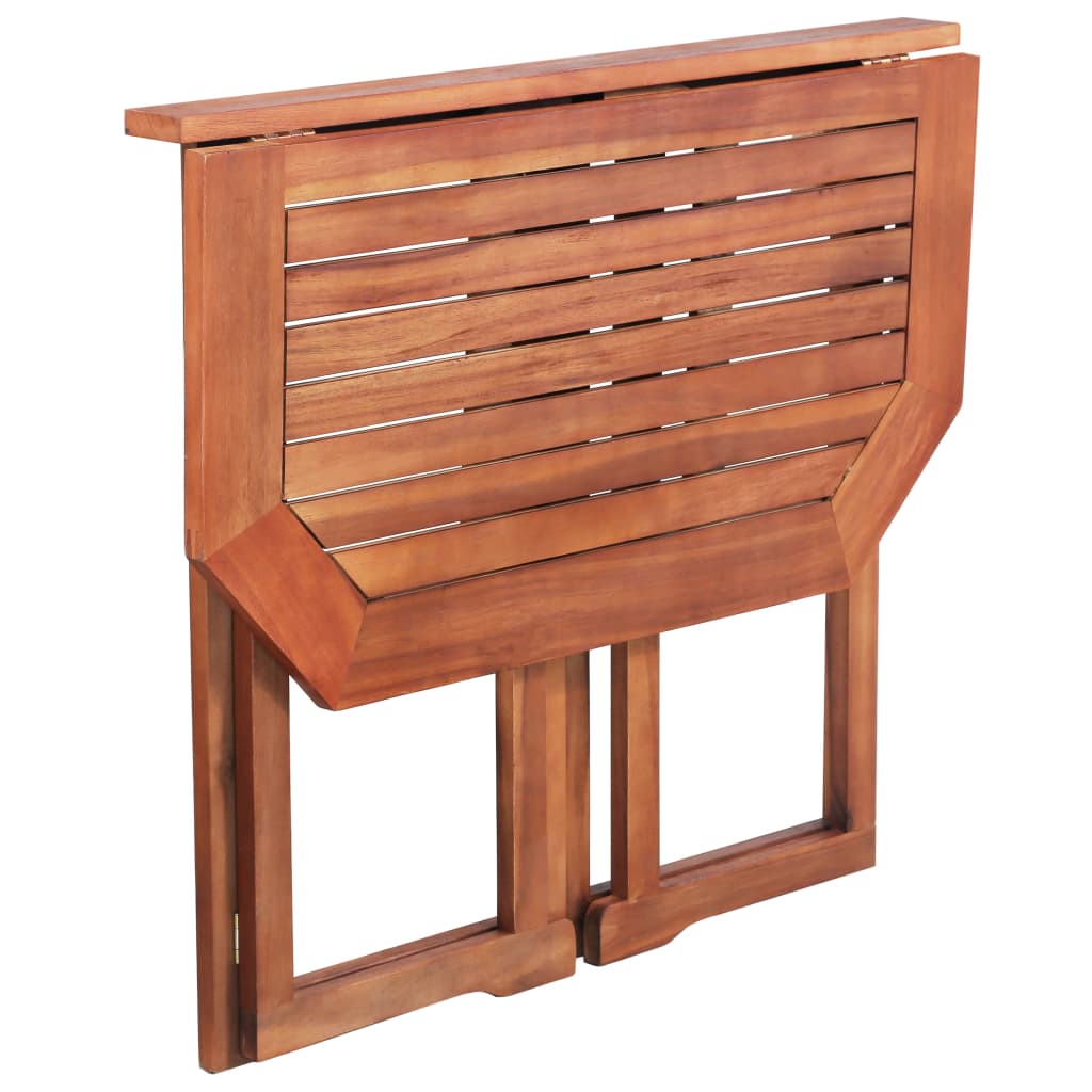 Set da BistrÃƒÂ² 2 pz in Legno Massello di Acacia