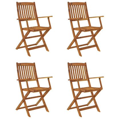 Set da Pranzo da Giardino 5 pz in Legno Massello di Acacia