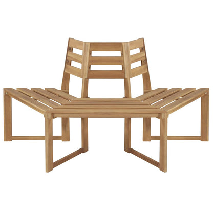 Panchina per Albero Mezza Esagonale 160cm Legno Massello Acacia