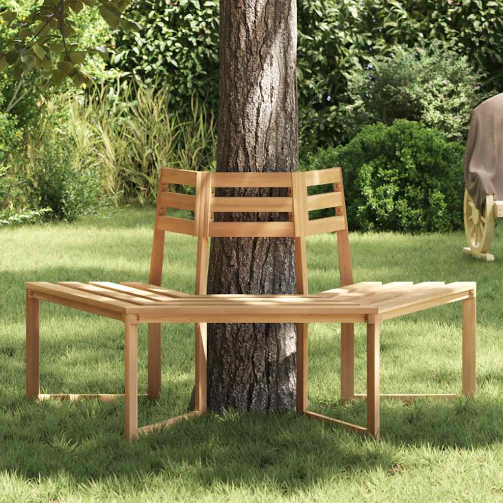 Panchina per Albero Mezza Esagonale 160cm Legno Massello Acacia