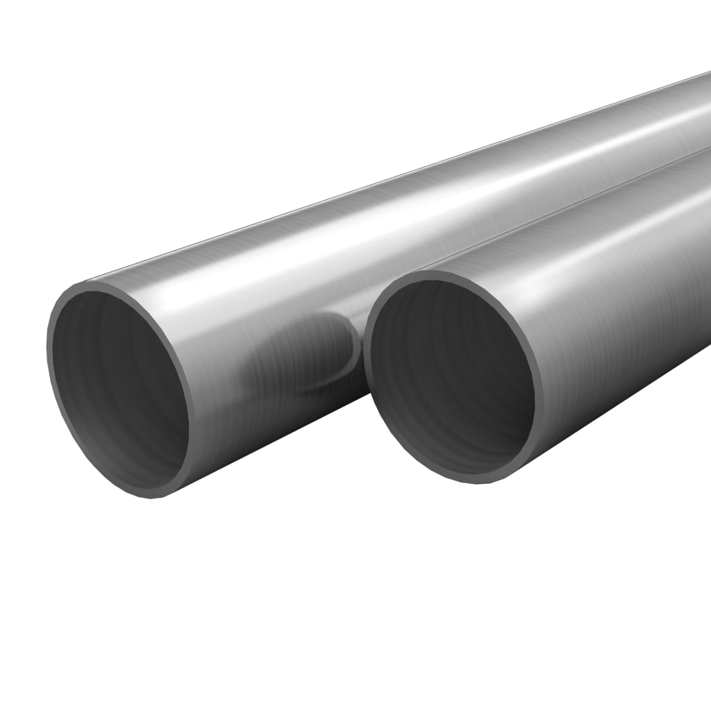 Tubi in Acciaio Inossidabile Rotondi 2 pz V2A 2m Ã˜42x1,8mm