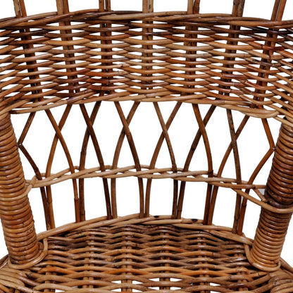 Sedia da Esterno in Rattan Naturale Marrone