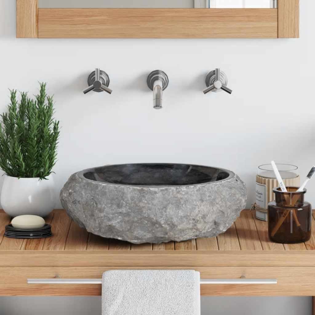 Lavandino 40x12 cm in Marmo Nero