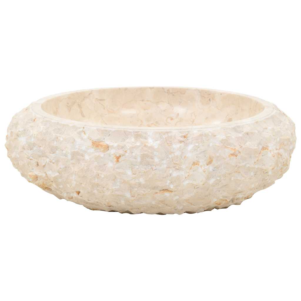 Lavandino 40x12 cm in Marmo Crema