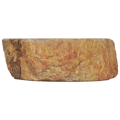Lavandino 45x35x15 cm in Pietra Fossile Crema