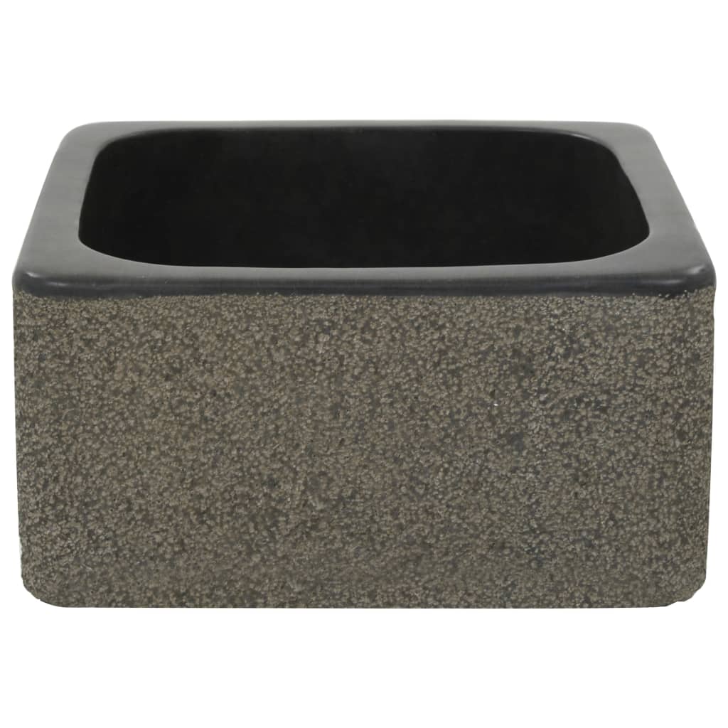 Lavandino 30x30x15 cm in Pietra di Fiume Nero