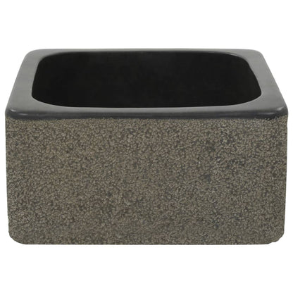 Lavandino 30x30x15 cm in Pietra di Fiume Nero