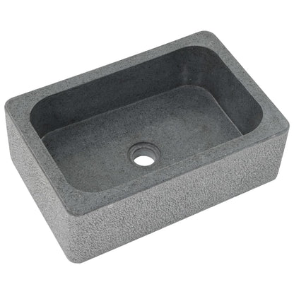Lavandino 45x30x15 cm in Pietra di Fiume Nero