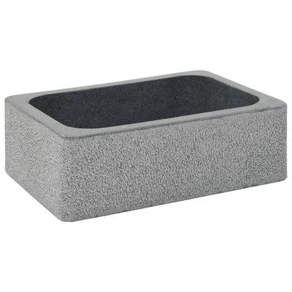 Lavandino 45x30x15 cm in Pietra di Fiume Nero