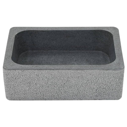 Lavandino 45x30x15 cm in Pietra di Fiume Nero